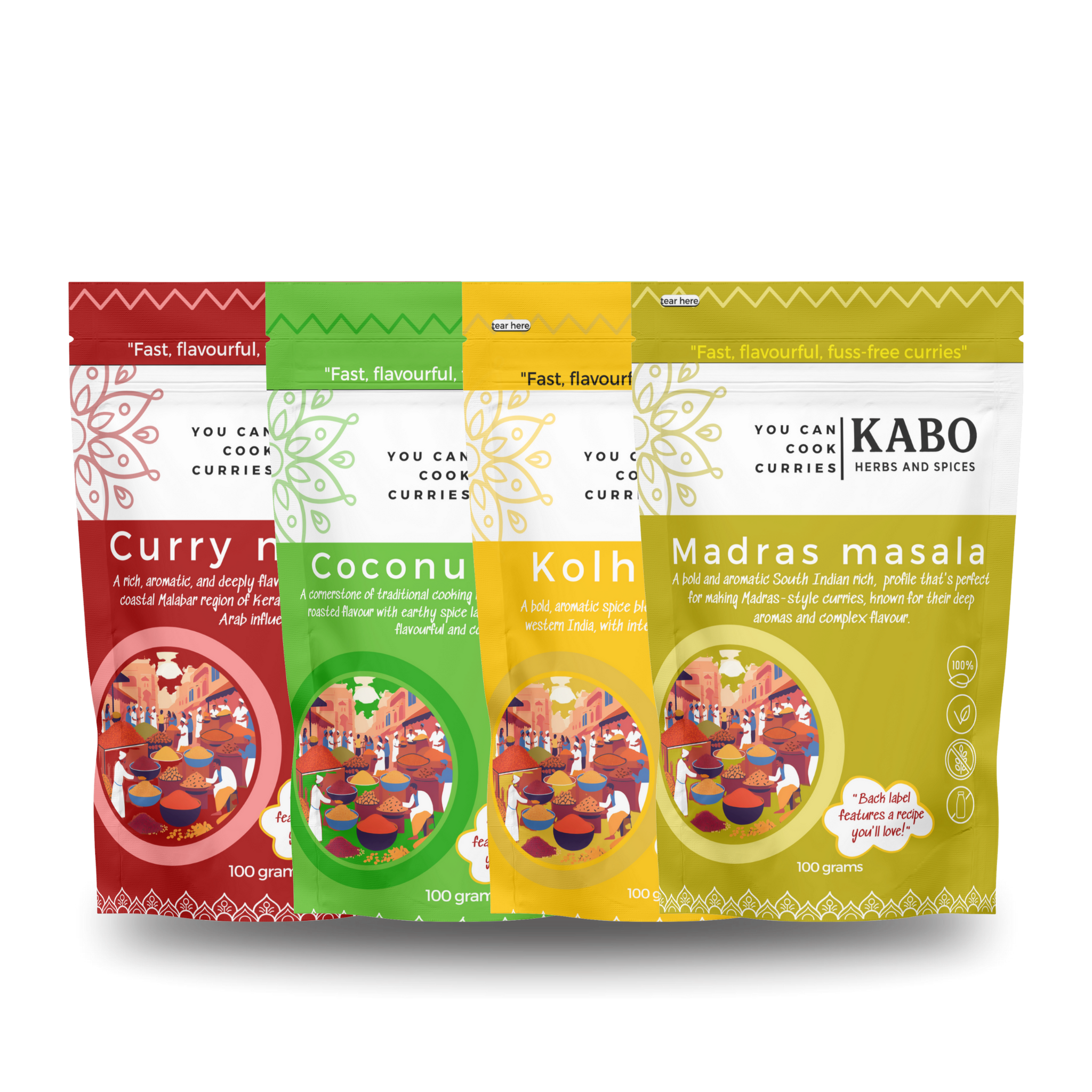 Kabo Simmer sauce Blends Collection (4-Pack)